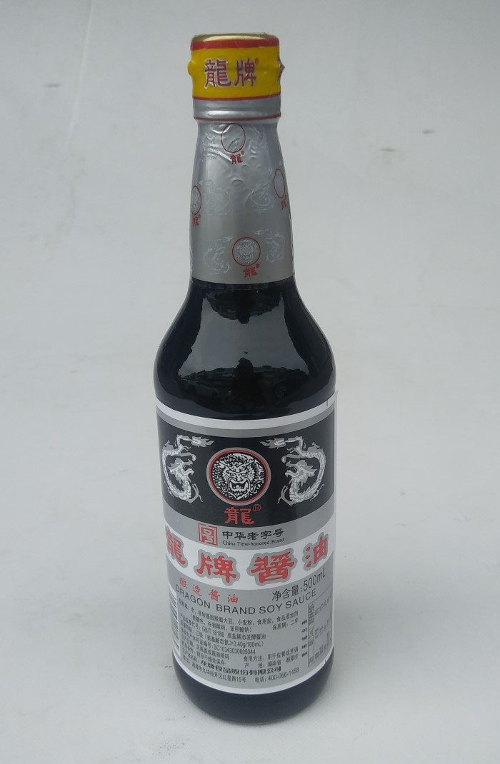 龙牌酱油老牌红烧配料酿造老抽500ml包邮湘菜调酱油