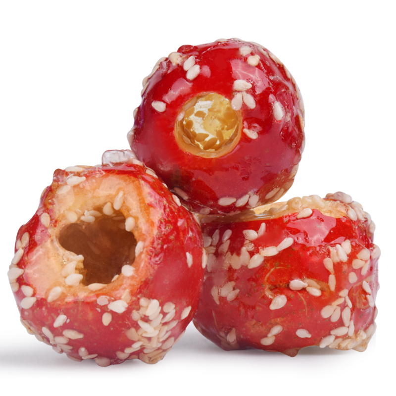 草莓窗内冻干山楂盒装独立包装老北京特产冰糖葫芦山楂类制品