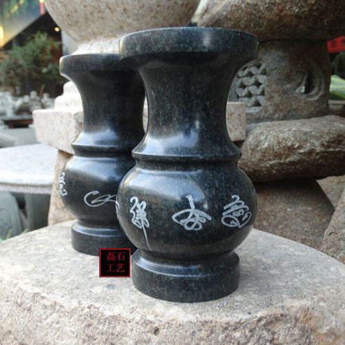 烛台石雕石烛台雕刻蜡烛摆件寺庙石蜡台蜡台装饰石雕