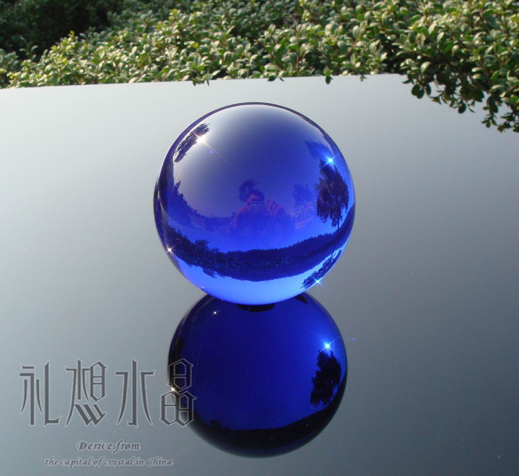 魔术球水晶球 6cm各种颜色水晶光球 人造水晶球 水晶光球