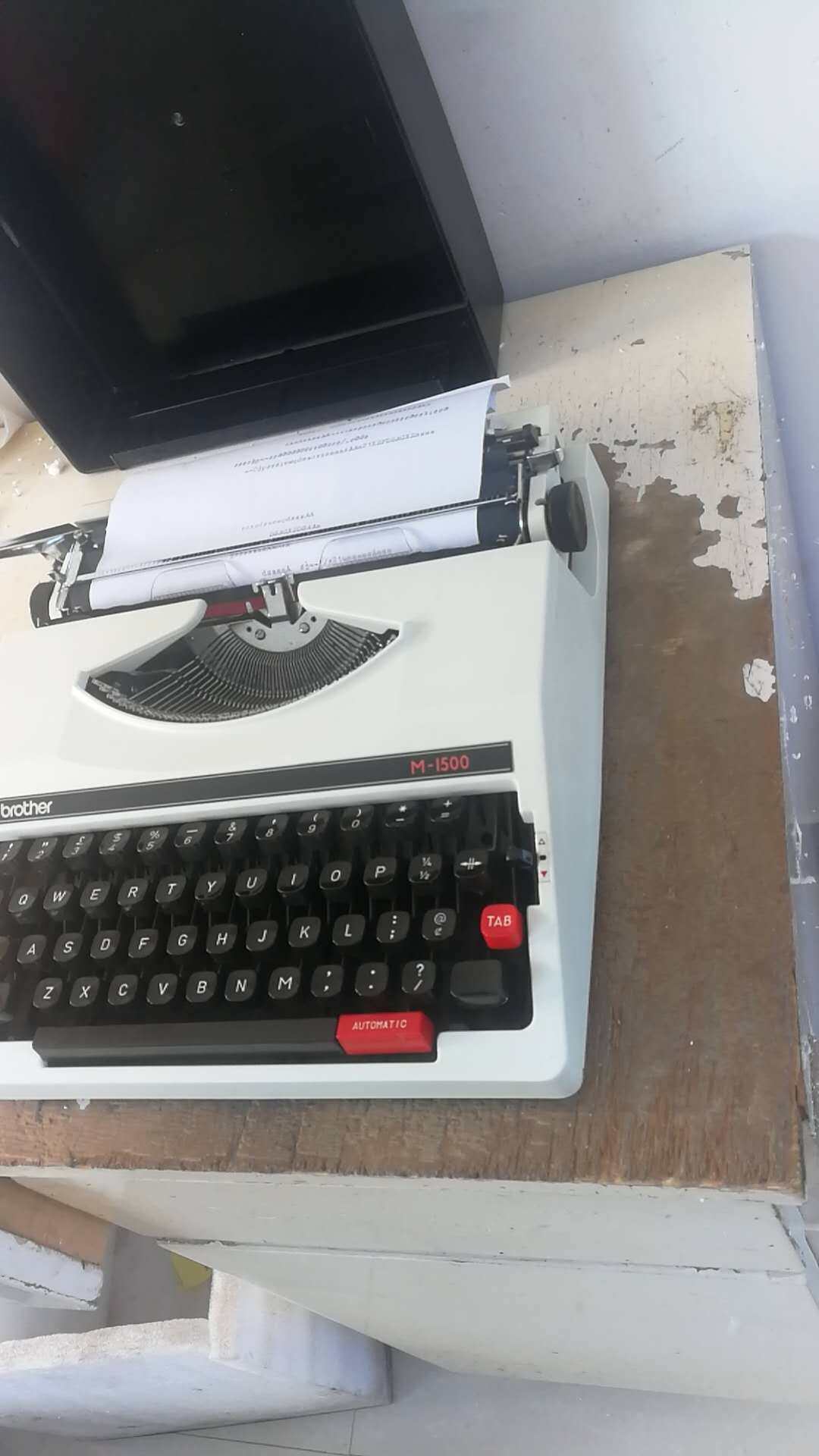 日本兄弟牌进口brother英文机械复古打字机打字打字机