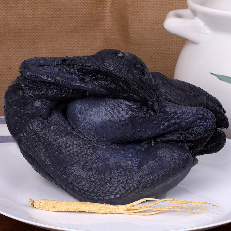 正宗乌鸡农家散养现杀乌鸡单只3斤