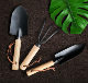 Small Japanese black shovel two-piece set of gardening tools to plant shovel scorpion species Small Japanese black shovel two-piece set of gardening tools to plant shovel scorpion species