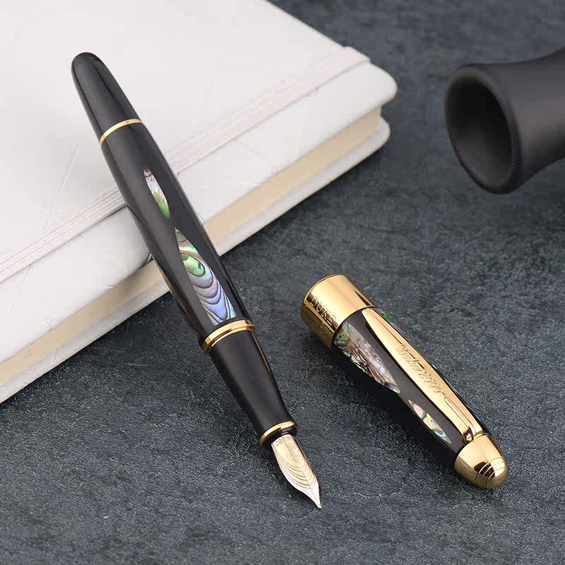 duke公爵14k钢笔金笔弯头艺术美工笔签名签字笔碧海明珠礼盒套装