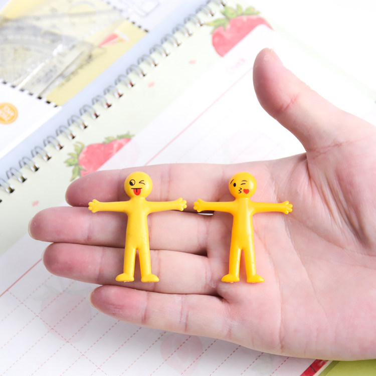 拉伸小人减压玩具橡胶可爱表情幼儿园小礼礼物创意礼盒