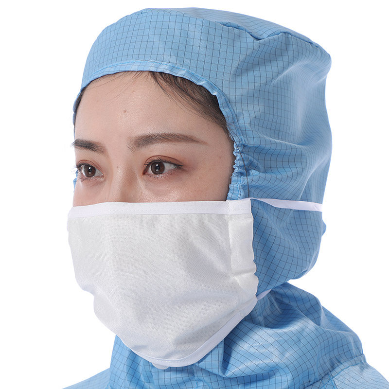 羽兴弹力氨纶防静电双层洁净口罩无尘药厂gmp口罩