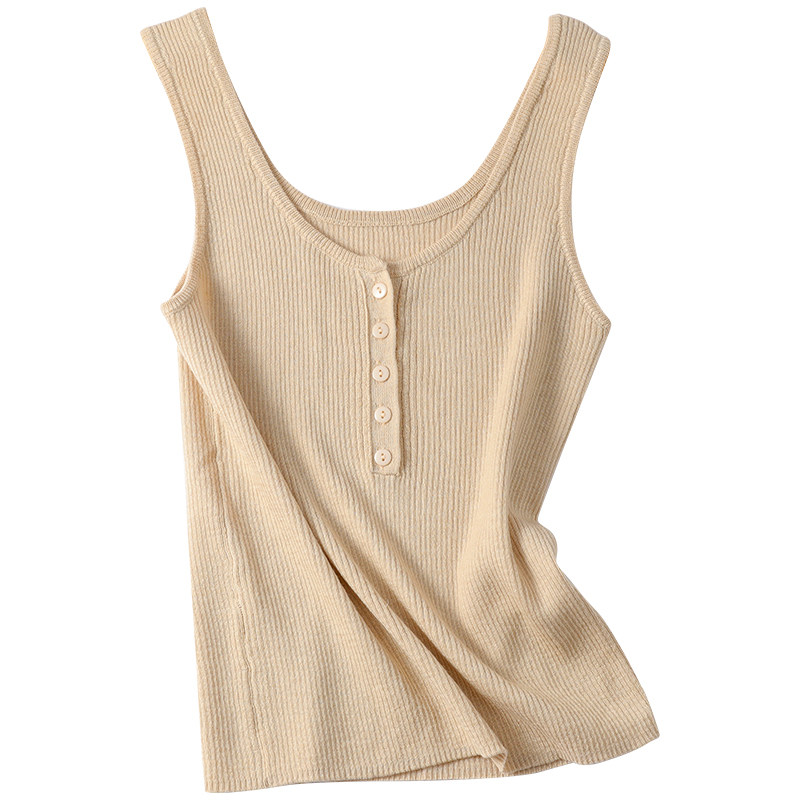 肩带内搭打底修身小众设计领针新款夏季2021背心吊带