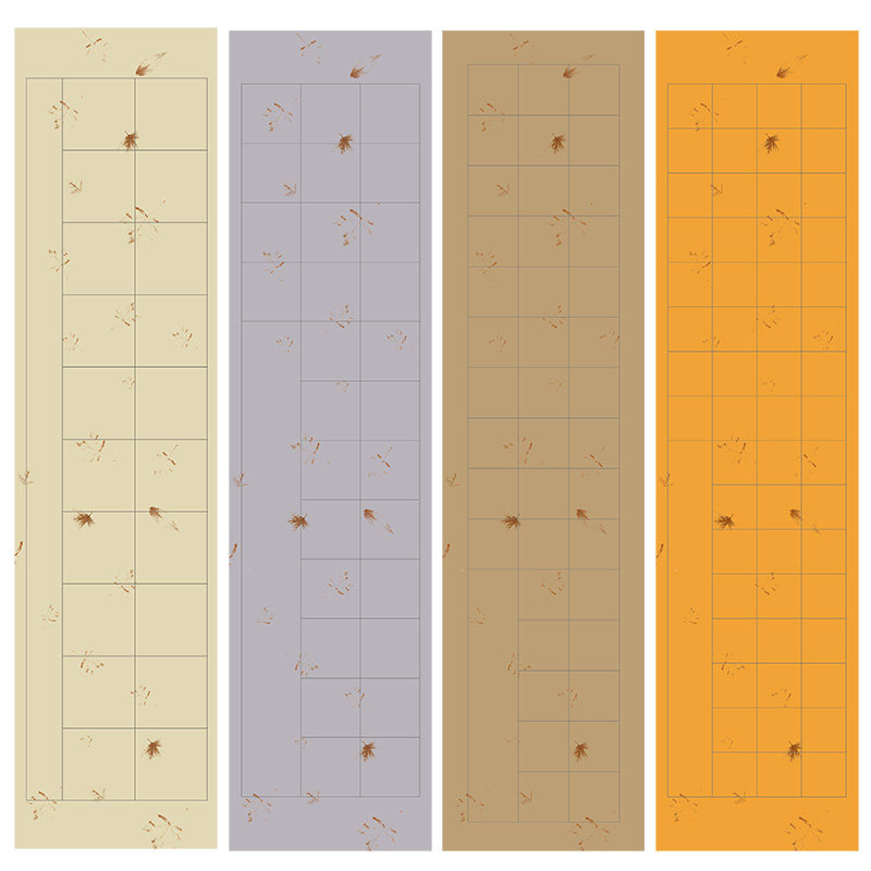 格纸专用创作考级书法毛笔格子古诗词五言七言宣纸