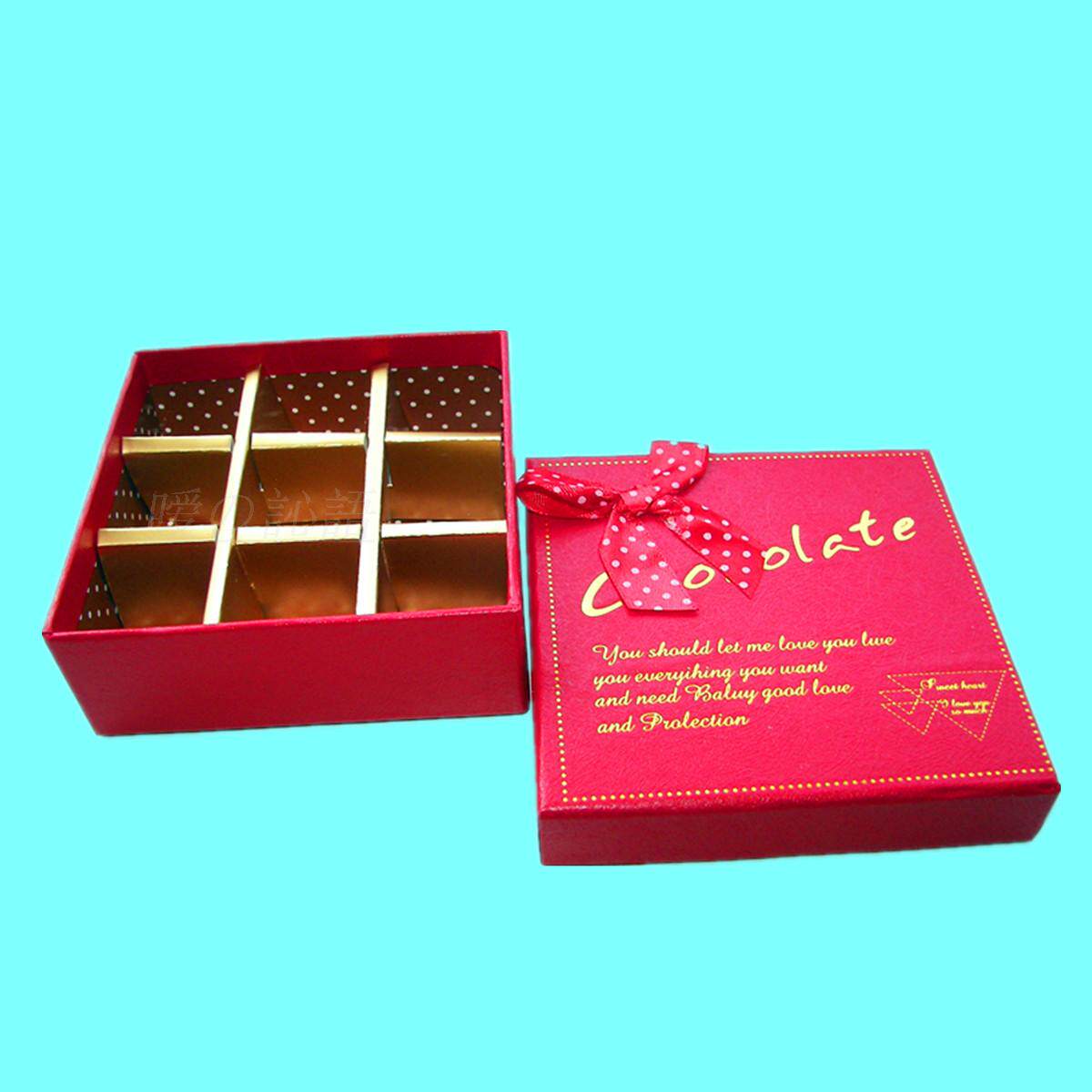 新款9格diy巧克力礼品小号喜糖包装4色费列罗糖盒