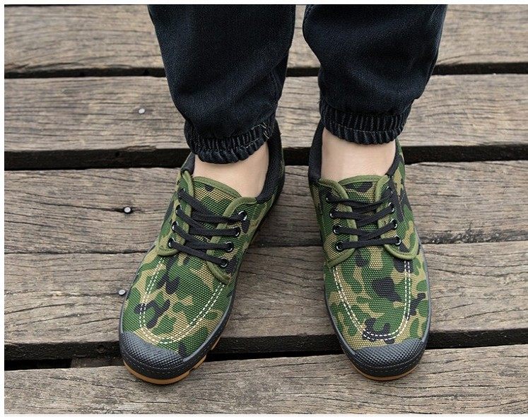 3522劳动鞋帆布鞋户外徒步牛筋底透气防滑耐磨工地劳保干活工作鞋