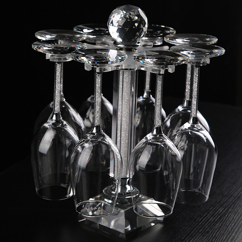 套装创意红酒酒杯水晶钻石酒具高脚杯香槟杯架酒架
