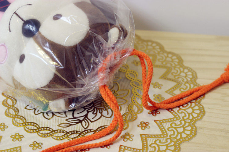 透明口袋毛绒玩具收纳袋自束抽绳礼品袋娃娃包装袋装饰礼品袋