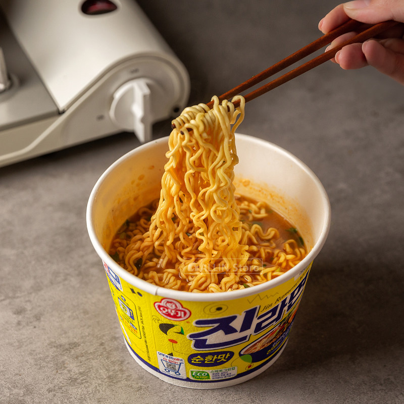 韩国进口方便面不倒翁奥土基真拉面原味大碗碗面冲泡方便面