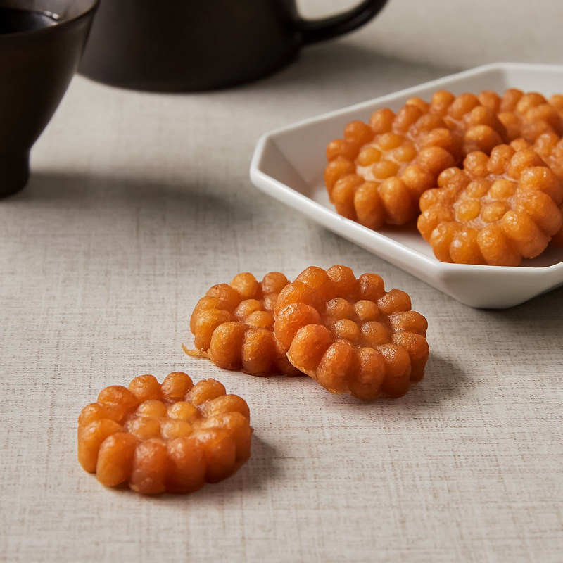 乐天传统迷你药果点心韩国进口蜂蜜油炸饼干儿童休闲零食200g