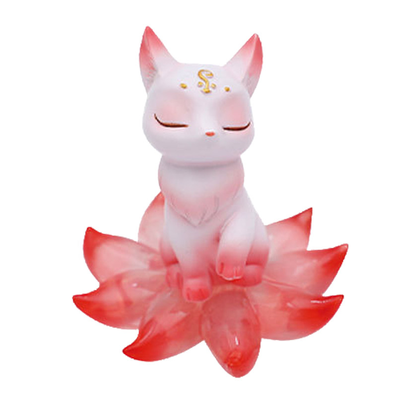 九尾狐盲盒女孩2022网红新款官方正品古风开学季礼物狐狸摆件忙和-mc