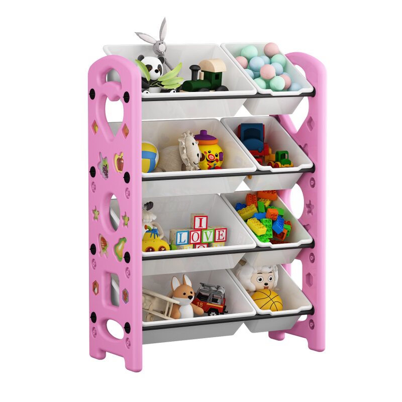收纳儿童玩具宝宝书架大容量置物架多层幼儿园整理架子儿童储物架