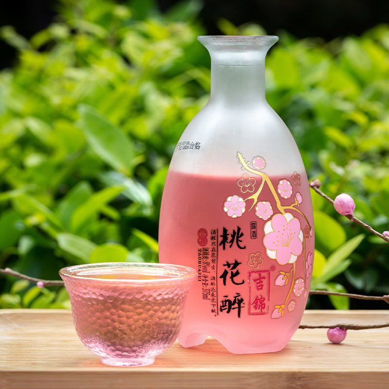 果酒女士网红低度花果学生桃花酿桂花山楂瓶装果酒