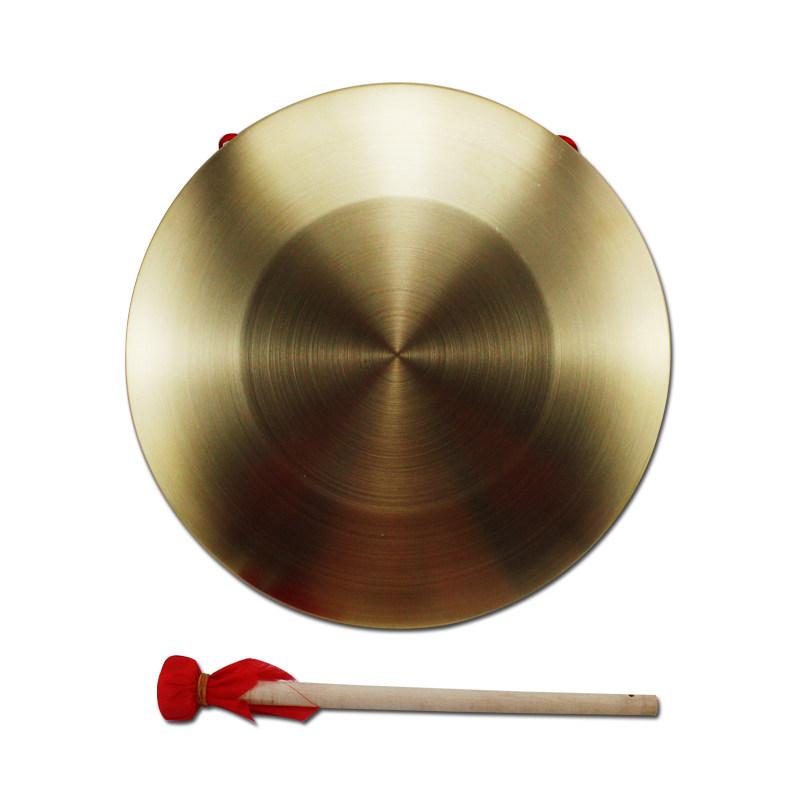 幼儿园打击乐器纯铜铜锣响铜锣鼓开道风水开业锣成开道锣