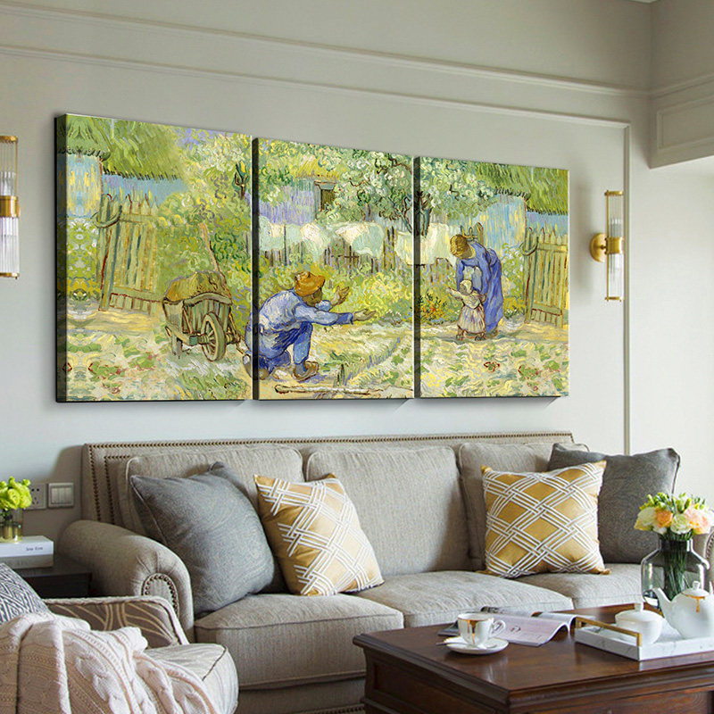 美欧迪世界名画梵高作品客厅装饰画沙发背景墙壁画北欧现代装饰画