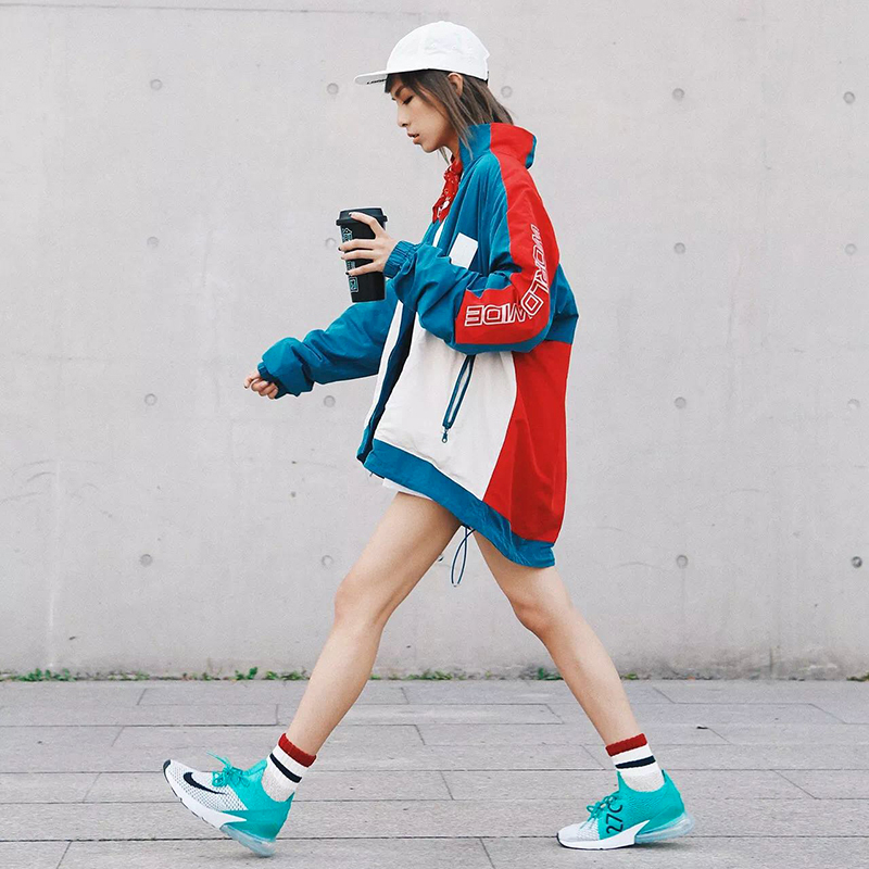 Roaringwild/咆哮野兽SS18 复古撞色拼接夹克外套