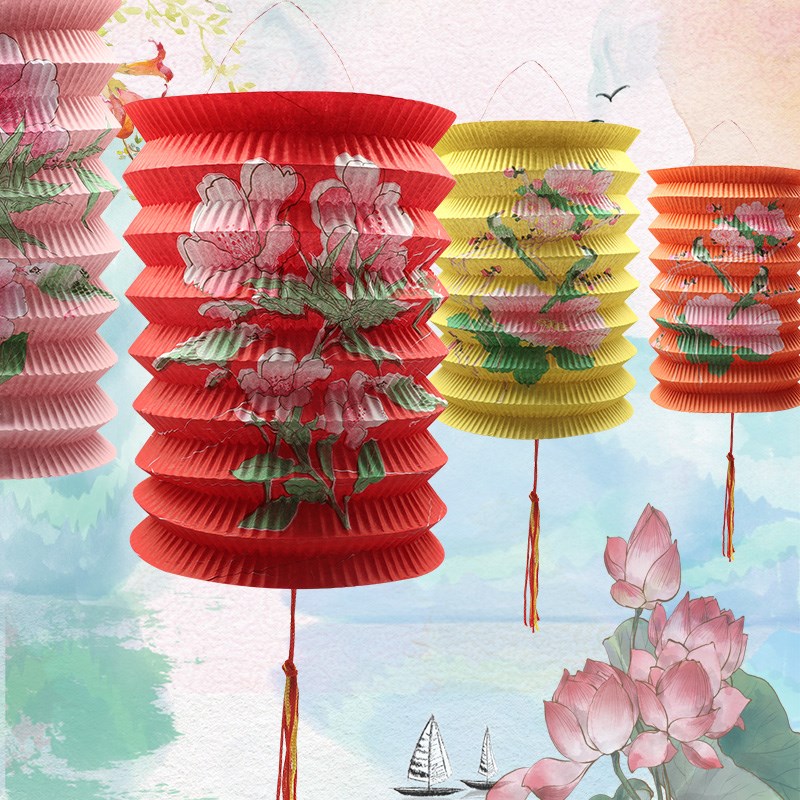 中秋灯笼挂件嫦娥2021年中秋节儿童装饰花灯手工商场挂饰纸灯笼