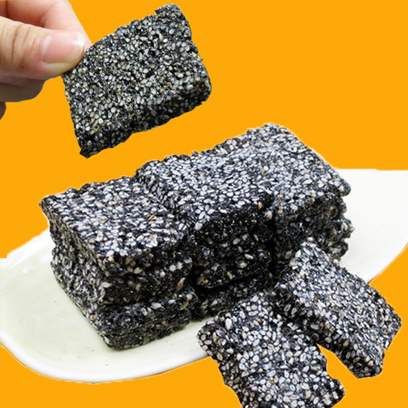 黑芝麻酥糖生片花零食芝麻糖1000克低甜少糖特产手工糕点核桃孕妇怎样描述青笋图片