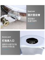 Concentrated Afar fixed charred lamp head 10 cm light resistant wrestling aluminium alloy lamp bulb with 12V24V HID xenon lamp