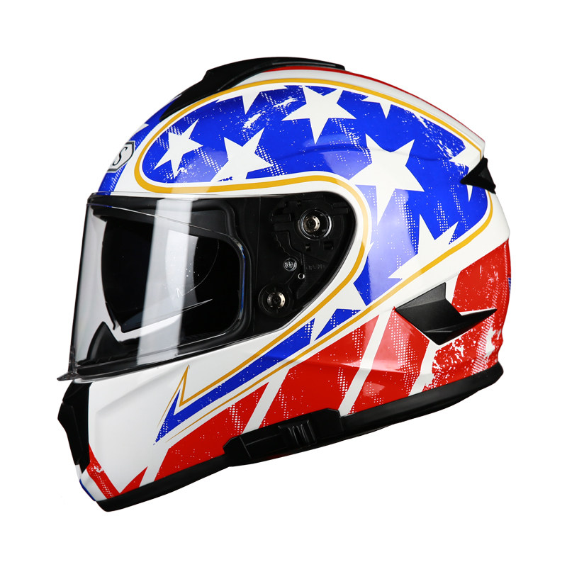 摩托车ais艾狮男女电动镜片蓝牙全覆头盔机车摩托车头盔