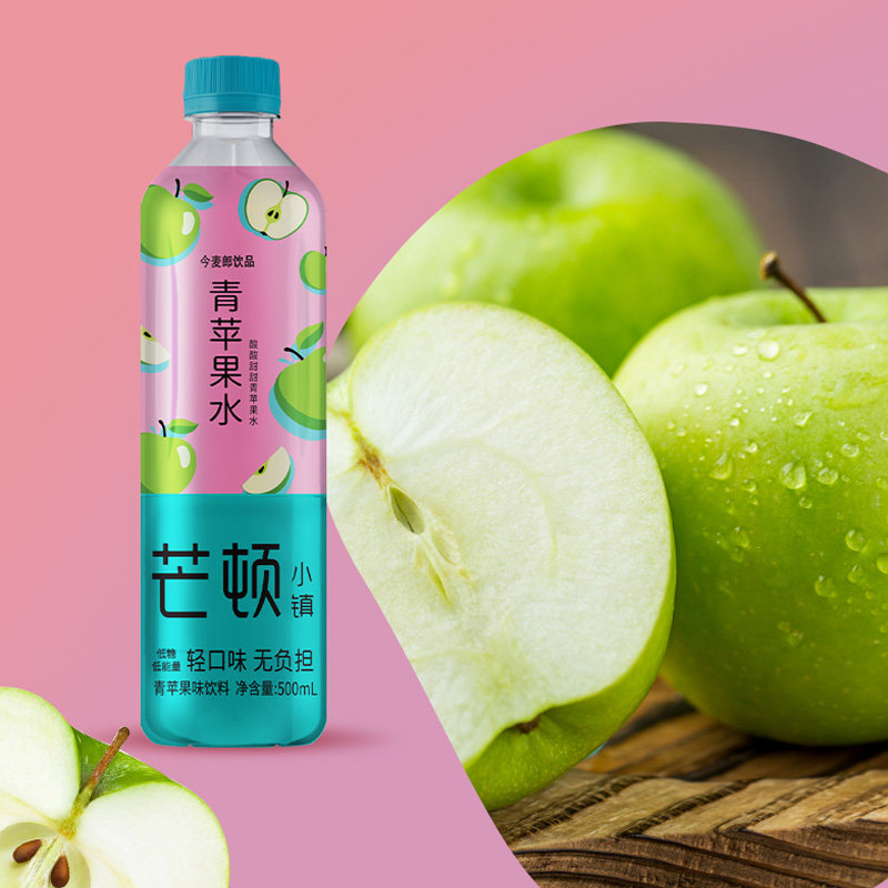 今麦郎芒顿小镇柠檬水500ml24瓶2箱低糖低能能量果味