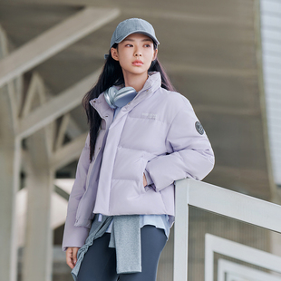 波司登2025冬新款时尚运动保暖舒适潮流元气配色短款立领厚羽绒服