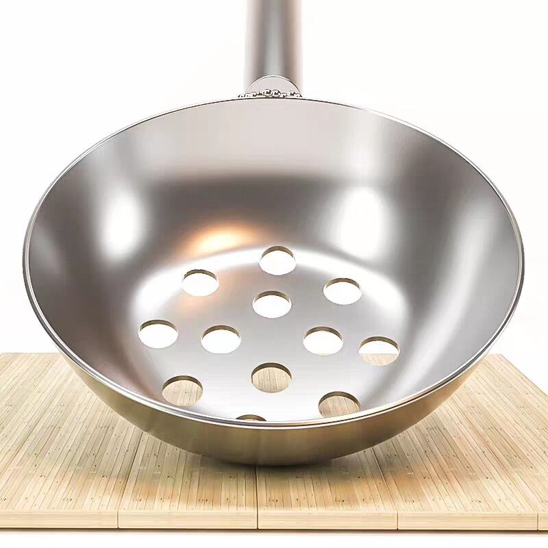 漏勺酸辣孔漏勺特大专用漏瓢手工疙瘩多功能不锈钢漏勺