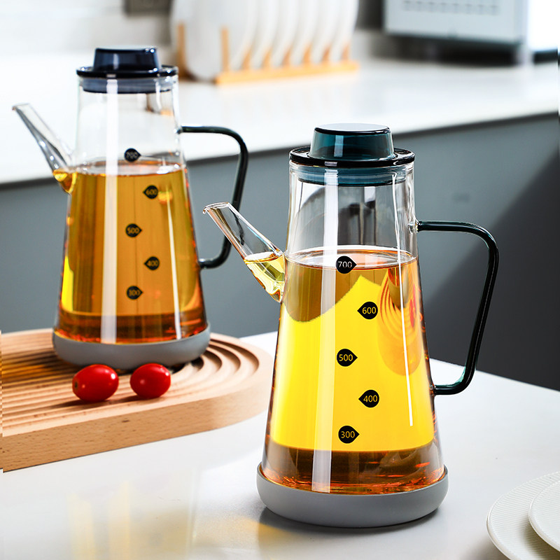 调料厨房油壶家用油罐容器高硼硅玻璃大容量油瓶调味瓶罐