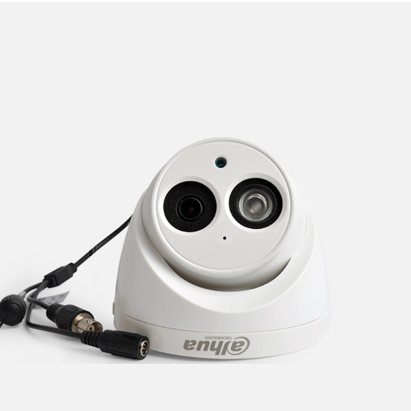 摄像头大华模拟同轴高清音频室内半球网络摄像机