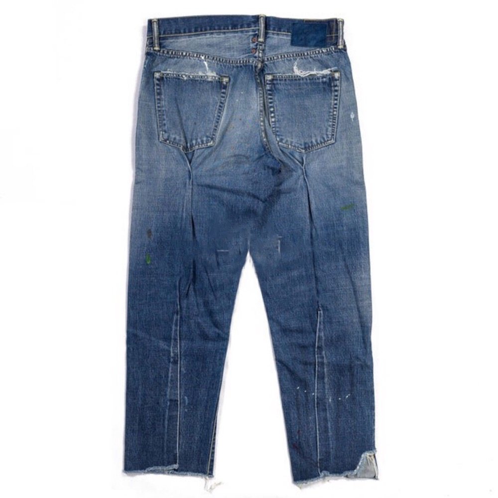 豪德德玛visvim19ssjourneymantacked破坏牛王欧豪牛仔裤牛仔裤