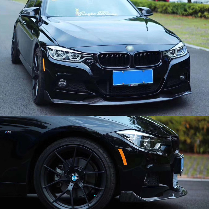 适用于宝马3系改装mp款前唇前铲320碳纤维gt运动m套件包围f30f35