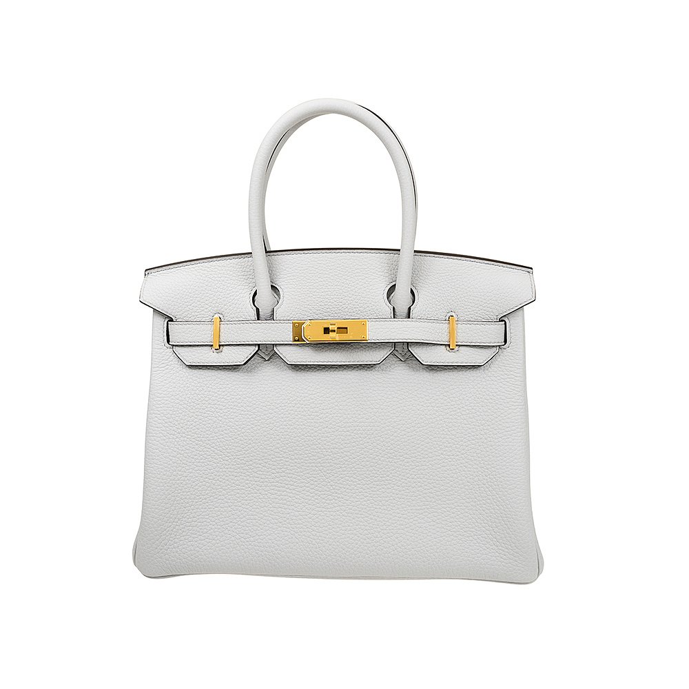 香港直发hermes爱马仕女士手提包白色皮质质感百搭通用款女包