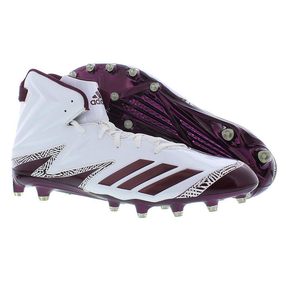 美国直邮adidas阿迪达斯男士运动鞋足球钉鞋长钉白紫拼运动休闲鞋
