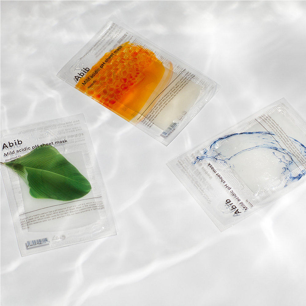 韩国直邮 abib/阿彼芙 弱酸性ph鱼腥草面膜 补水亮肤滋养美白面膜