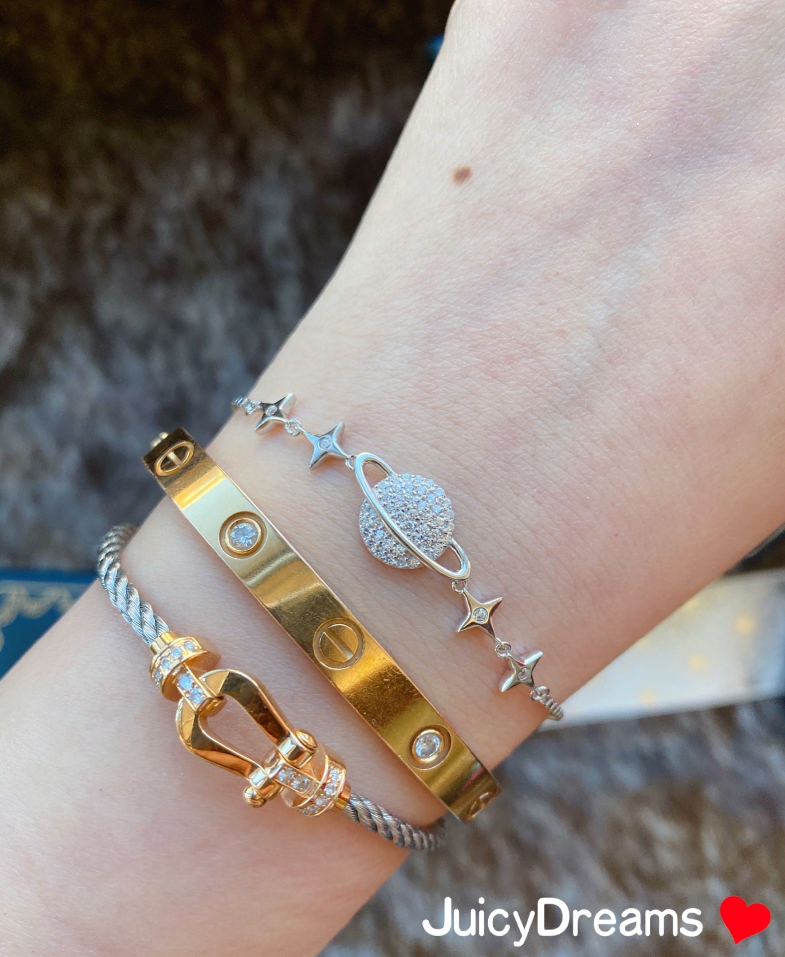 法国juicydreams你是我的宇宙星球幸运幸运星星星许愿项链