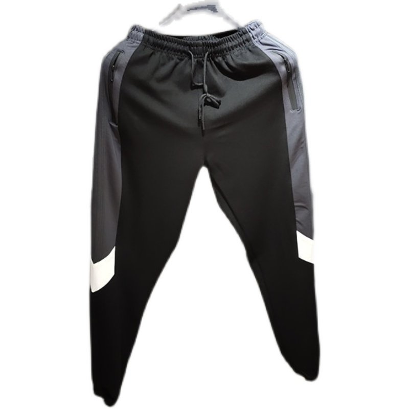 jogger版型春夏新款条杠撞色拼接男士运动休闲抽绳松紧腰卫裤潮