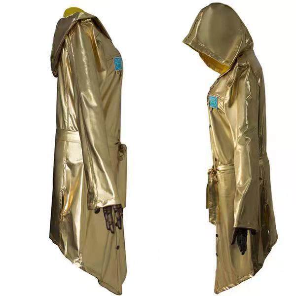 吃鸡精英学生绝地求生至尊无敌战神金龙黄金风衣外套儿童披风夹克