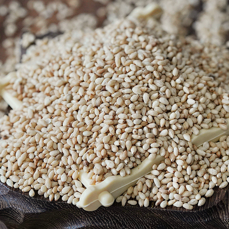 现炒熟白芝麻500g干净免洗即食烧烤农家杂粮熟芝麻非生芝麻包邮