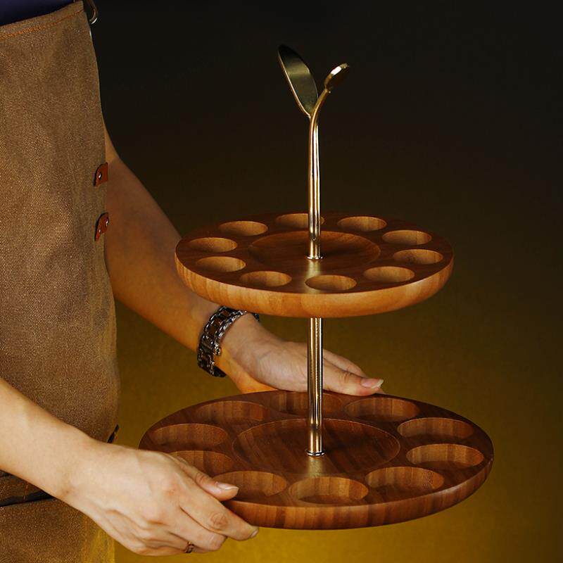 杯架酒杯创意一口烈酒托盘收纳酒盅小酒创意家酒架