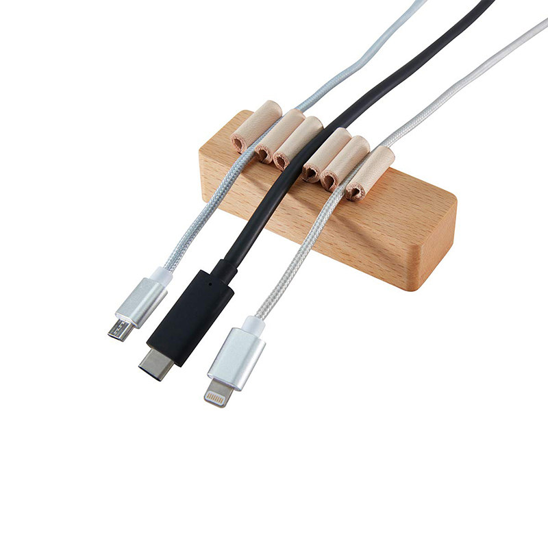 实木桌面理线器固线器束线器居家办公充电线usb数据线收纳集线器