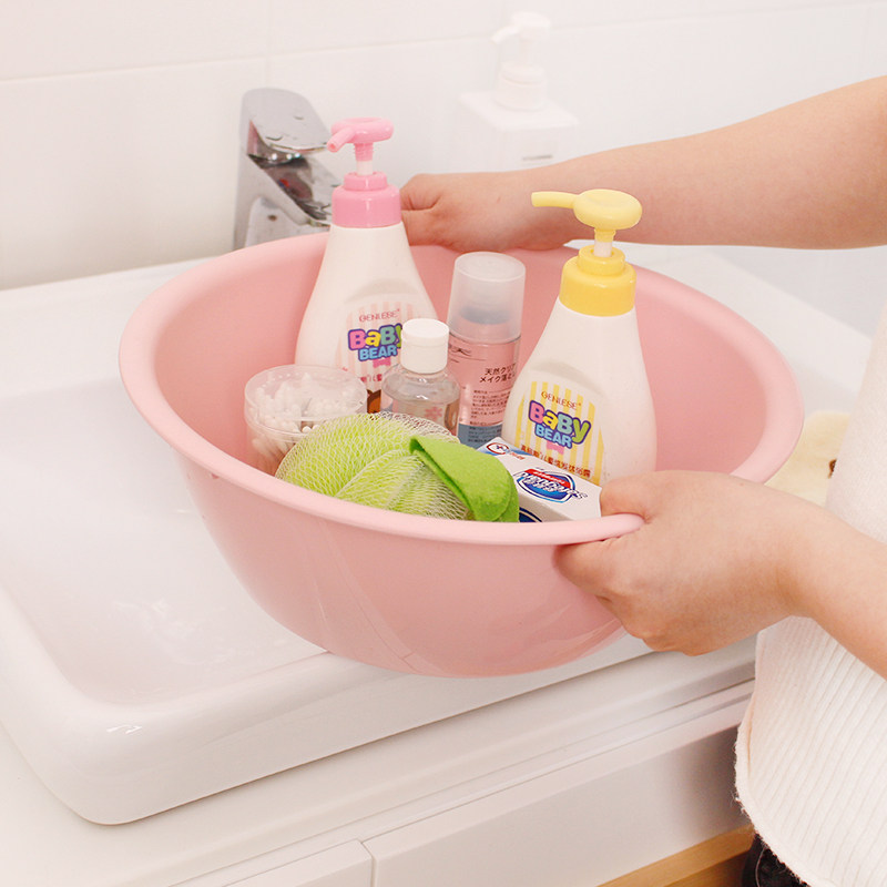 4个婴儿洗脸盆新生儿用品洗屁屁股儿童塑料pp脸盆