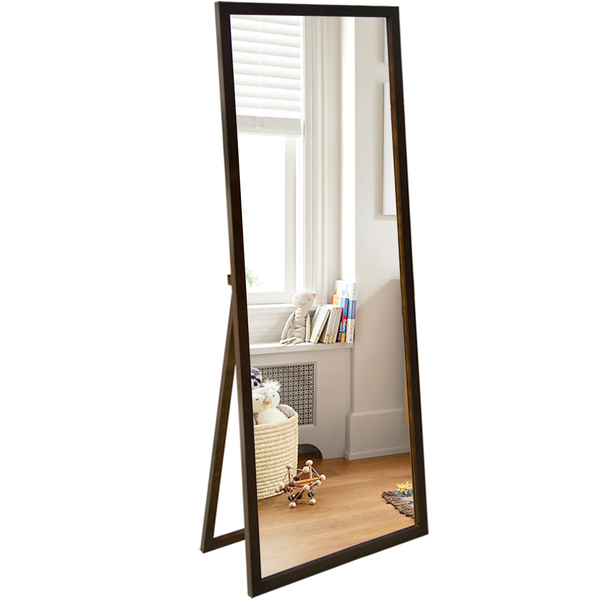 实木穿衣镜壁挂全身欧式家用落地宿舍简约立式穿衣镜