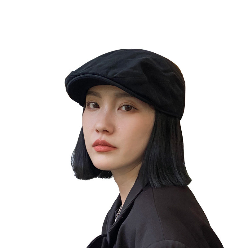 日系原宿反戴贝雷帽秋季薄款透气复古街头嘻哈帽子