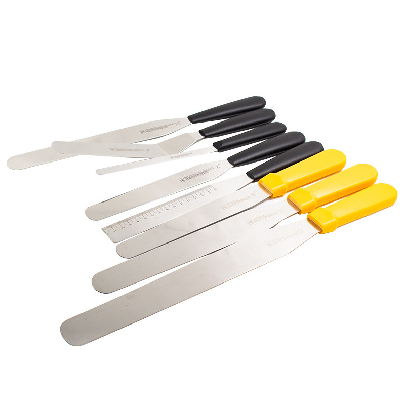 三能抹刀12寸蛋糕脱模刮刀刻度奶油裱花不锈钢其它烘焙器具