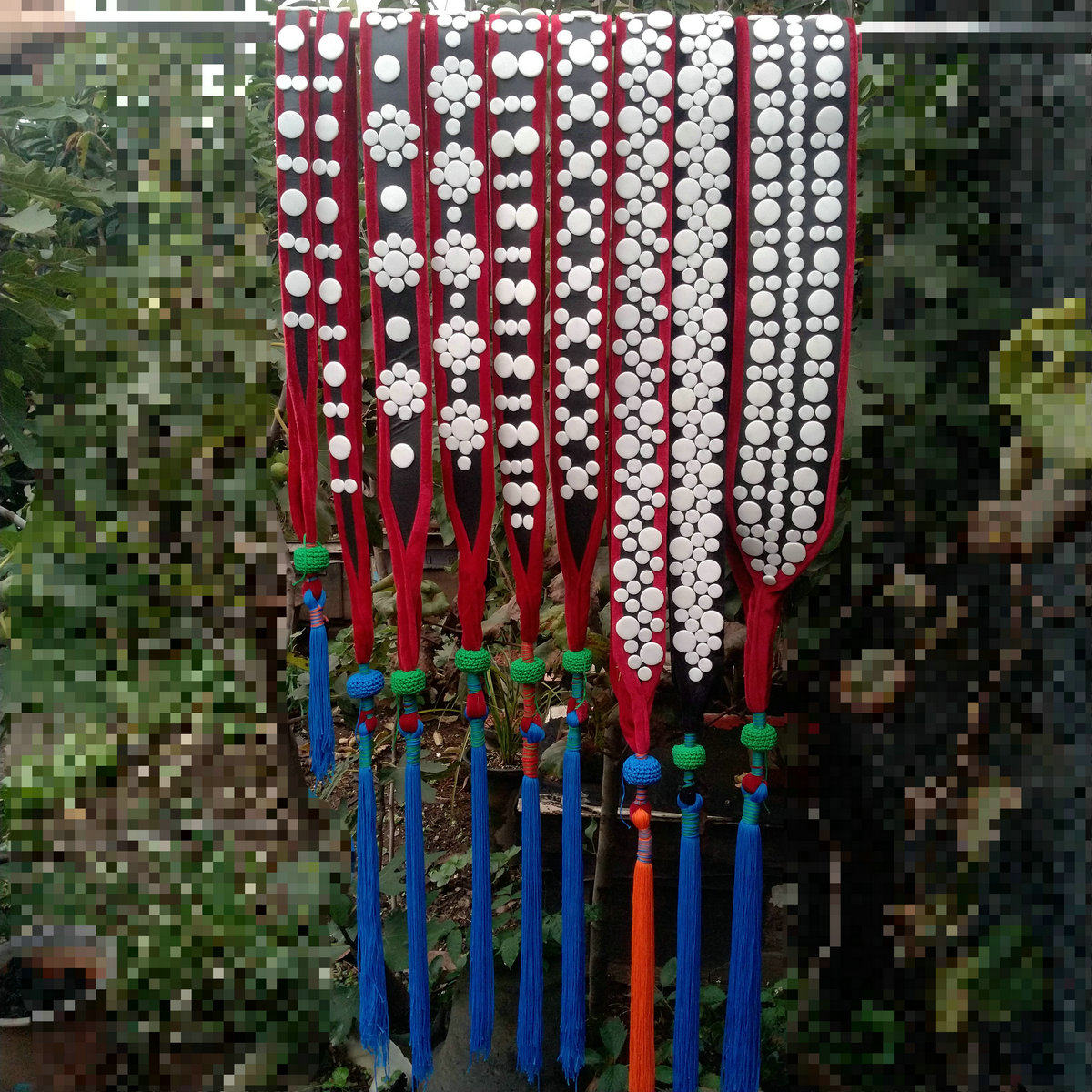 肩带包邮四川大凉山彝族民间手工艺品民族手绣英雄刺绣