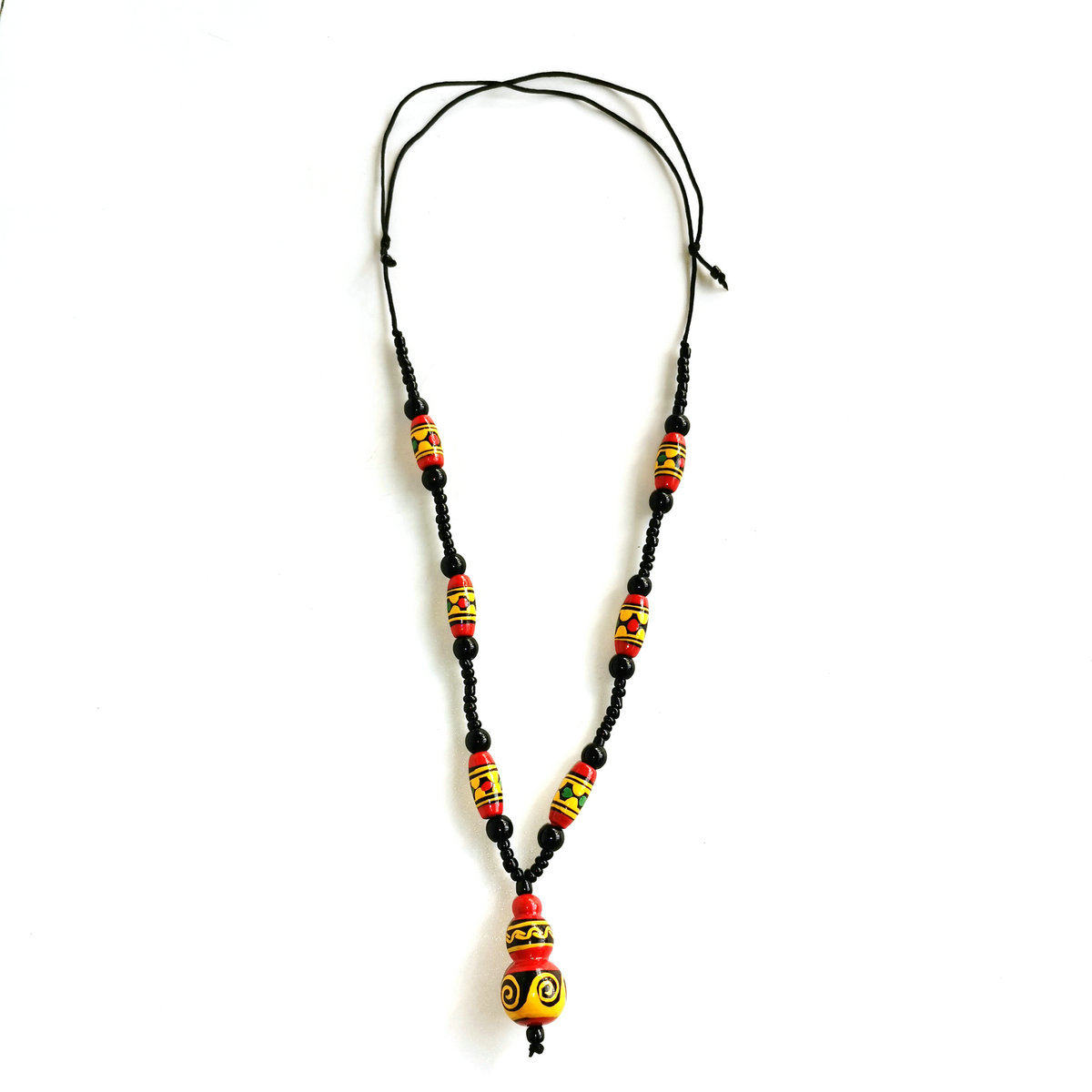 彝族漆器葫芦项链四川川大凉山西昌旅游纪念漆器